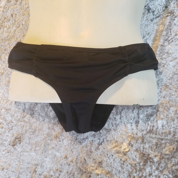 Y2K Victoria's Secret Underwire Bikini Green Roxy Black Swim Swimsuit Small 34d - Picture 7 of 10